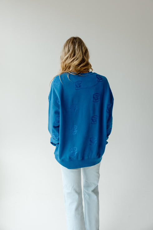 Creighton Ritter Repeat Lantern Sleeve Crew